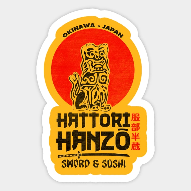 Hattori Hanzo Sticker by Melonseta